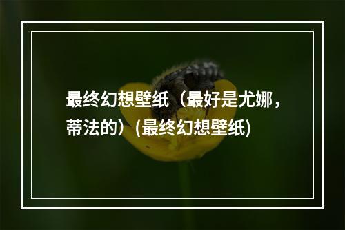 最终幻想壁纸（最好是尤娜，蒂法的）(最终幻想壁纸)