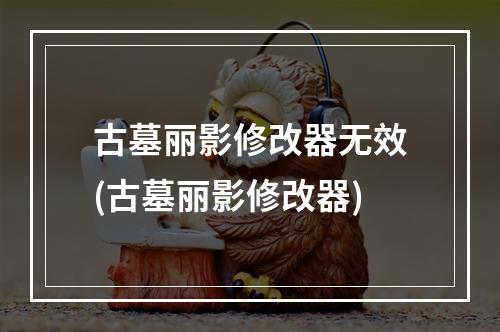 古墓丽影修改器无效(古墓丽影修改器)