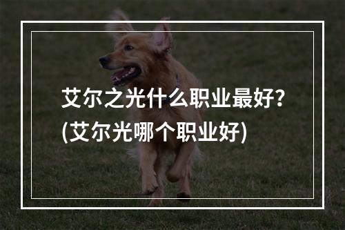 艾尔之光什么职业最好？(艾尔光哪个职业好)