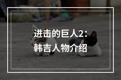 进击的巨人2：韩吉人物介绍