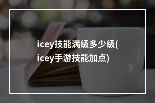 icey技能满级多少级(icey手游技能加点)