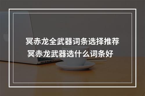 冥赤龙全武器词条选择推荐 冥赤龙武器选什么词条好