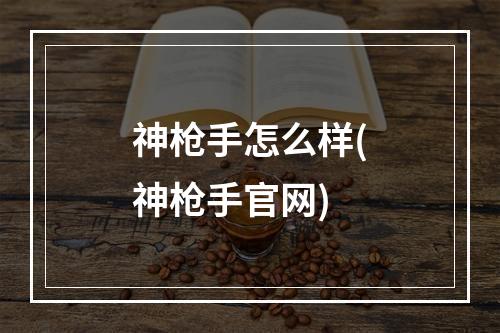 神枪手怎么样(神枪手官网)