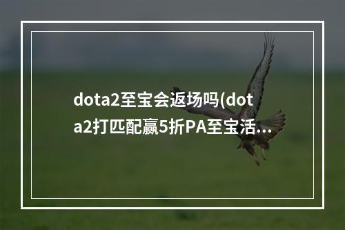 dota2至宝会返场吗(dota2打匹配赢5折PA至宝活动介绍与网址)