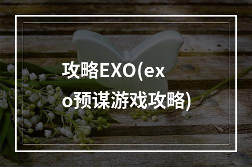 攻略EXO(exo预谋游戏攻略)