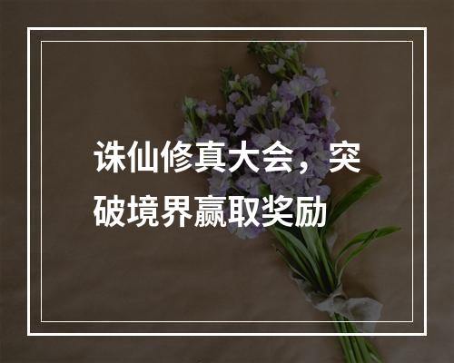 诛仙修真大会，突破境界赢取奖励