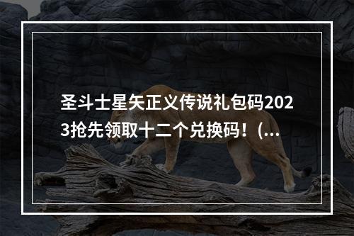 圣斗士星矢正义传说礼包码2023抢先领取十二个兑换码！(立即获取限时折扣优惠)