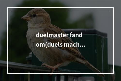 duelmaster fandom(duels machina 攻略)