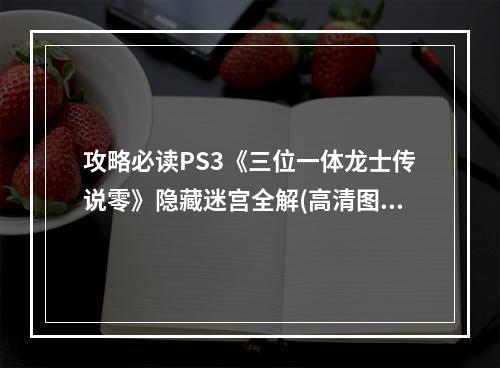 攻略必读PS3《三位一体龙士传说零》隐藏迷宫全解(高清图文)