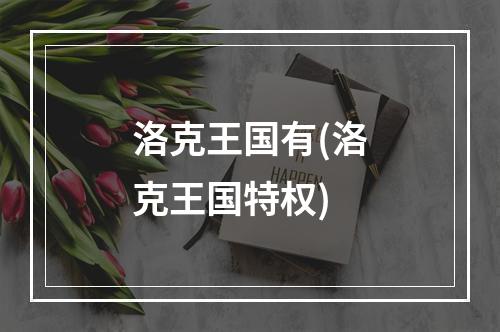 洛克王国有(洛克王国特权)