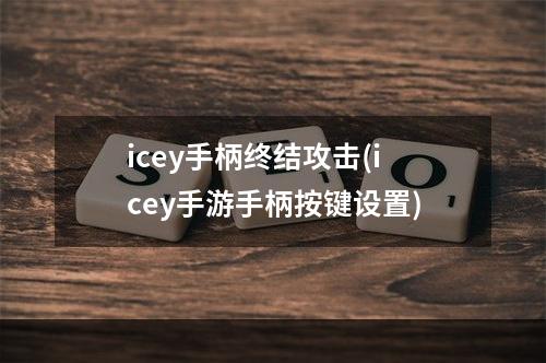 icey手柄终结攻击(icey手游手柄按键设置)