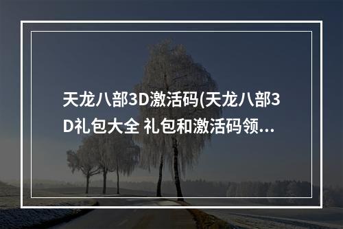 天龙八部3D激活码(天龙八部3D礼包大全 礼包和激活码领取攻略 天龙八部3D)