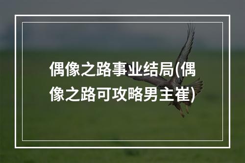 偶像之路事业结局(偶像之路可攻略男主崔)