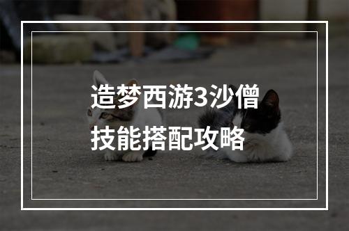 造梦西游3沙僧技能搭配攻略