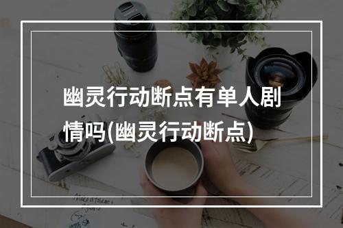 幽灵行动断点有单人剧情吗(幽灵行动断点)