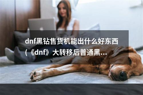 dnf黑钻售货机能出什么好东西(《dnf》大转移后普通黑钻售货机位置在哪)