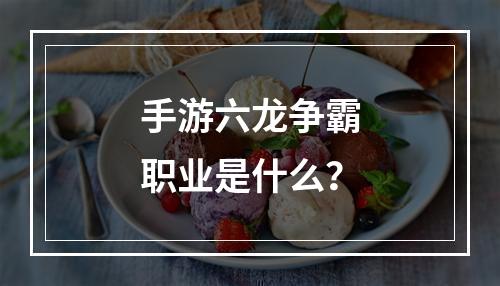 手游六龙争霸职业是什么？