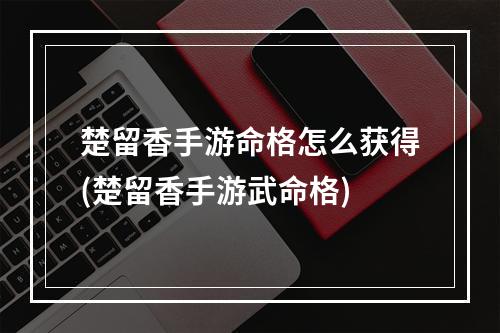 楚留香手游命格怎么获得(楚留香手游武命格)