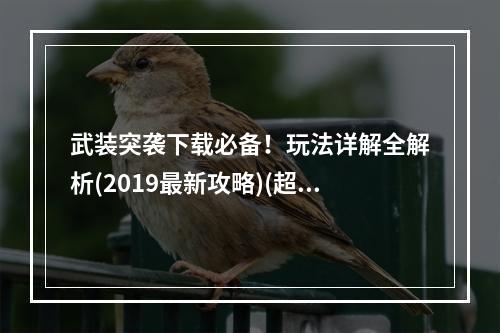 武装突袭下载必备！玩法详解全解析(2019最新攻略)(超燃战争游戏《武装突袭》如何成为绝对主宰？(突破难关指南))