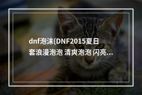 dnf泡沫(DNF2015夏日套浪漫泡泡 清爽泡泡 闪亮泡泡 梦幻泡泡)