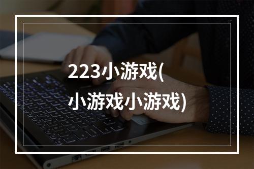 223小游戏(小游戏小游戏)