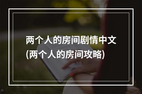 两个人的房间剧情中文(两个人的房间攻略)