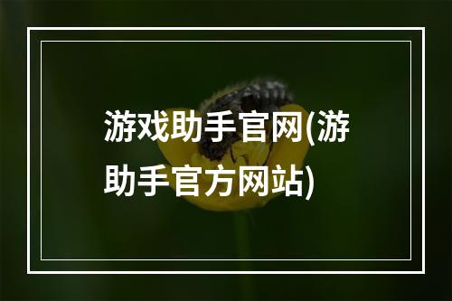 游戏助手官网(游助手官方网站)