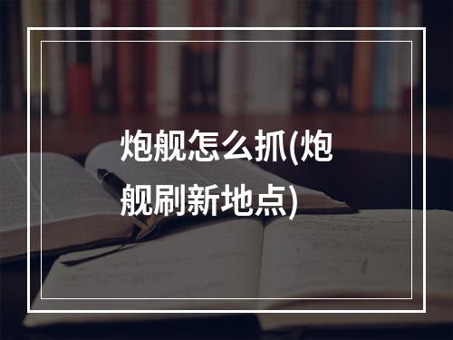 炮舰怎么抓(炮舰刷新地点)