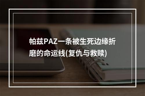 帕兹PAZ一条被生死边缘折磨的命运线(复仇与救赎)