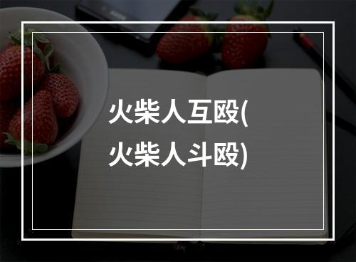 火柴人互殴(火柴人斗殴)