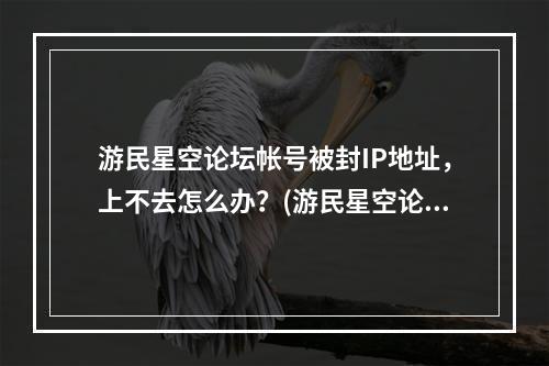 游民星空论坛帐号被封IP地址，上不去怎么办？(游民星空论坛)