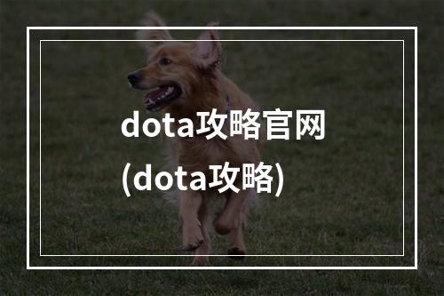 dota攻略官网(dota攻略)