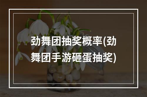 劲舞团抽奖概率(劲舞团手游砸蛋抽奖)