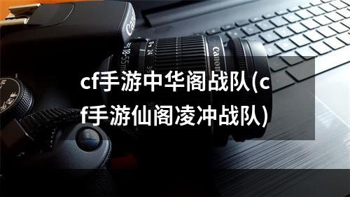 cf手游中华阁战队(cf手游仙阁凌冲战队)