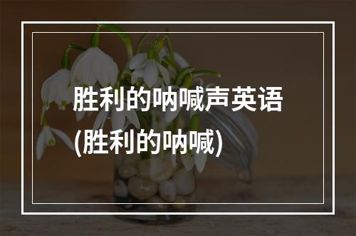 胜利的呐喊声英语(胜利的呐喊)