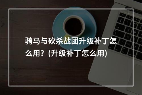 骑马与砍杀战团升级补丁怎么用？(升级补丁怎么用)