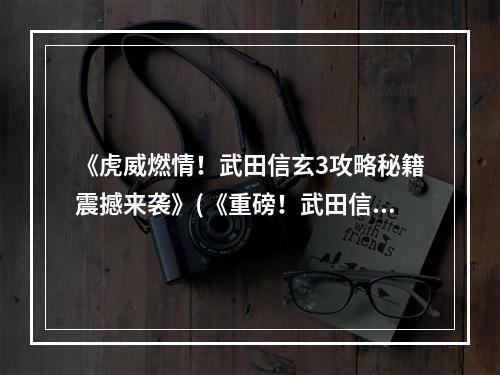 《虎威燃情！武田信玄3攻略秘籍震撼来袭》(《重磅！武田信玄3全攻略揭秘最强战术套路》)