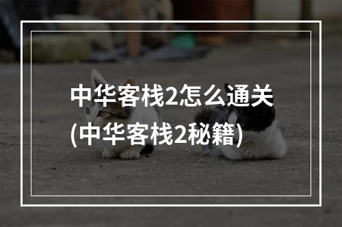 中华客栈2怎么通关(中华客栈2秘籍)