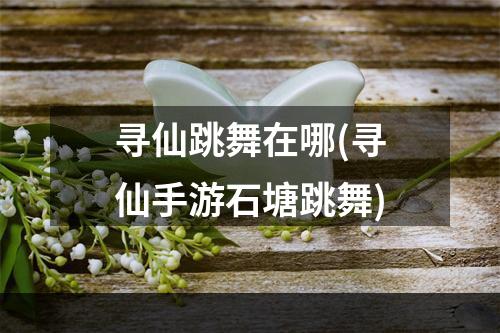 寻仙跳舞在哪(寻仙手游石塘跳舞)