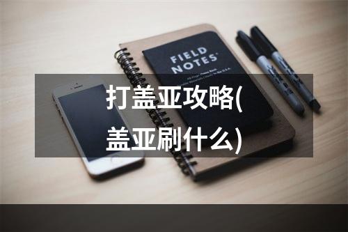 打盖亚攻略(盖亚刷什么)