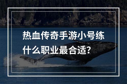 热血传奇手游小号练什么职业最合适？