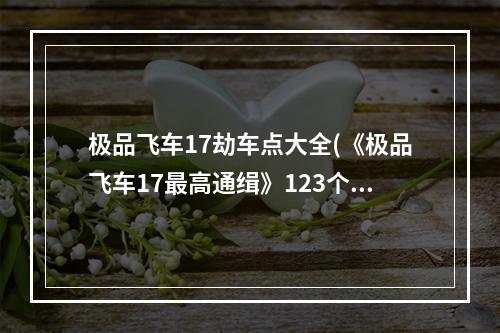 极品飞车17劫车点大全(《极品飞车17最高通缉》123个劫车点位置地图)