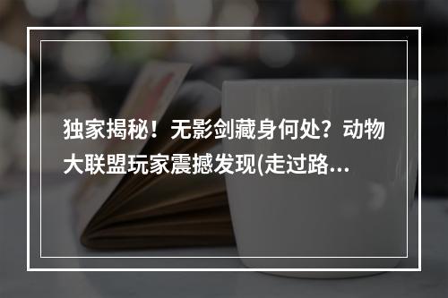 独家揭秘！无影剑藏身何处？动物大联盟玩家震撼发现(走过路过千万不要错过！动物大联盟无影剑掉落地点大公开)