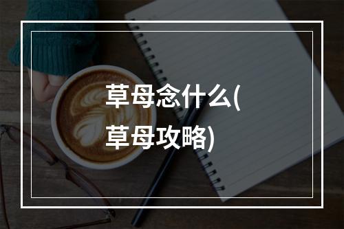 草母念什么(草母攻略)