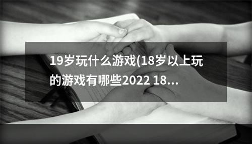 19岁玩什么游戏(18岁以上玩的游戏有哪些2022 18岁以上玩的游戏排行榜)