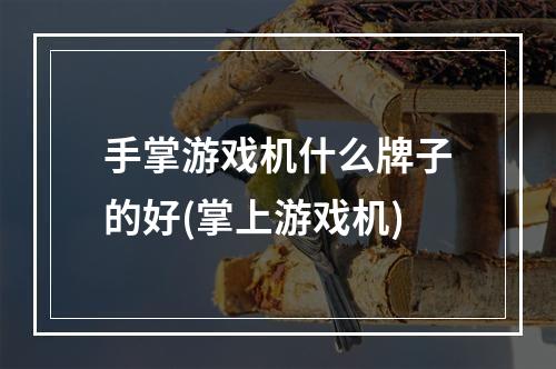 手掌游戏机什么牌子的好(掌上游戏机)