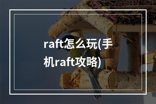 raft怎么玩(手机raft攻略)