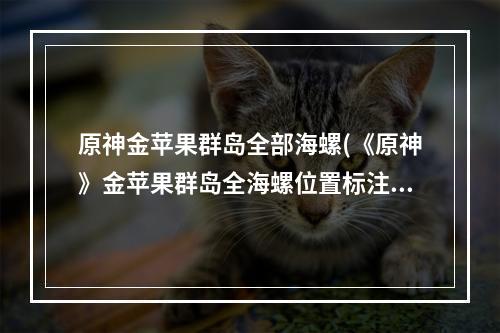 原神金苹果群岛全部海螺(《原神》金苹果群岛全海螺位置标注)