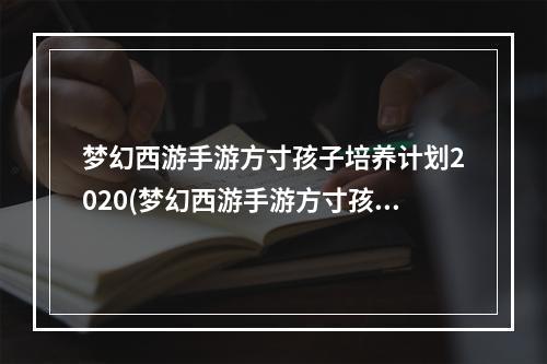 梦幻西游手游方寸孩子培养计划2020(梦幻西游手游方寸孩子兴趣)