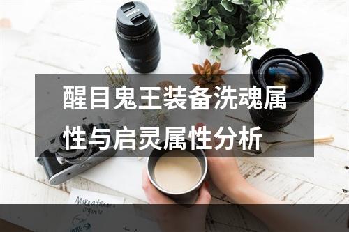 醒目鬼王装备洗魂属性与启灵属性分析